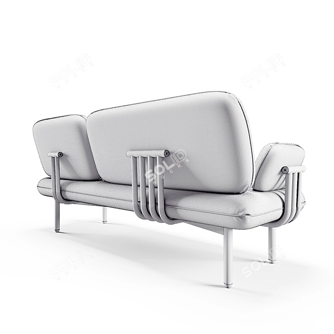 Cosmo Sofa: Sleek Design and Comfort 3D model image 3