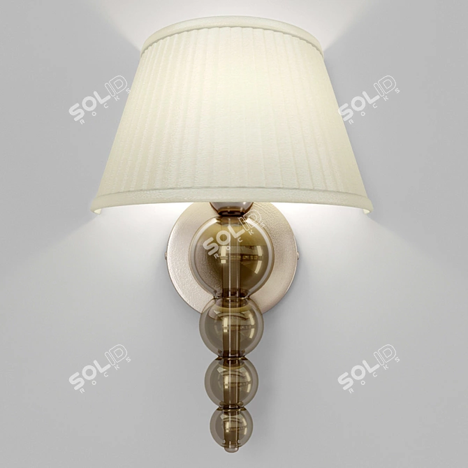 Elegant LED Wall Sconce 3D model image 1