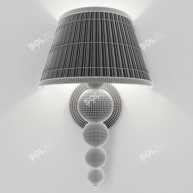Elegant LED Wall Sconce 3D model image 2