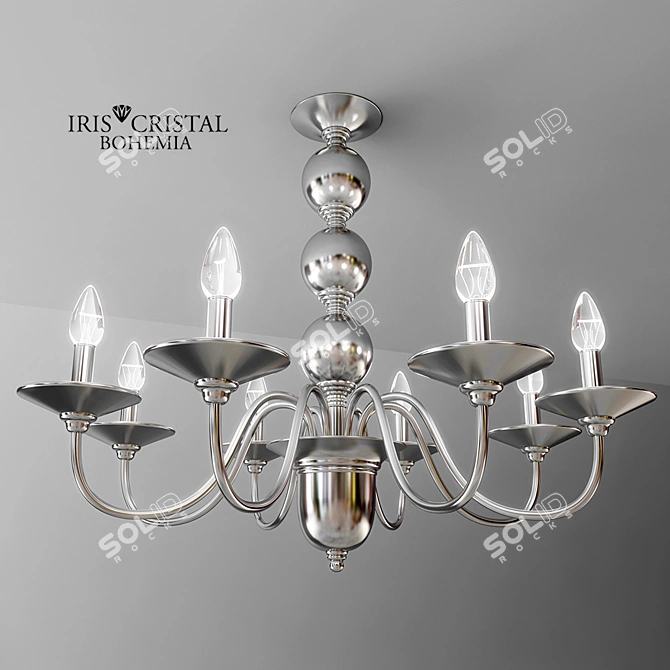 Elegant Venice Crystal Chandelier 3D model image 1