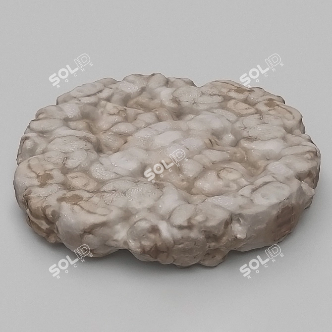 3D Bread Slice Model 3D model image 1