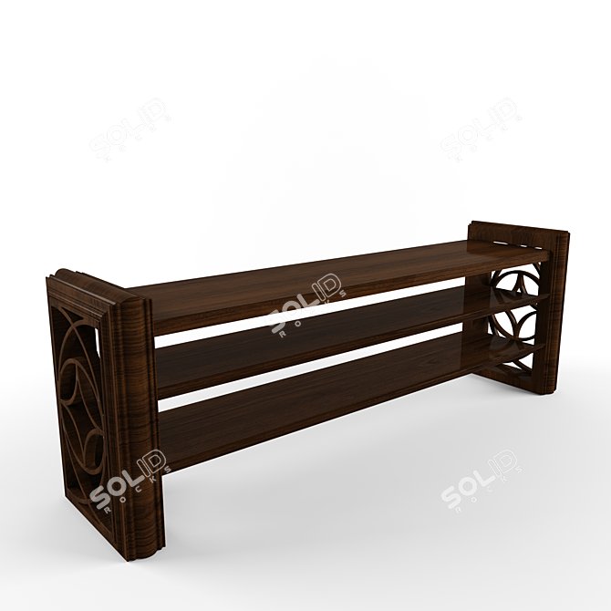 Versatile Wooden Table 3D model image 1