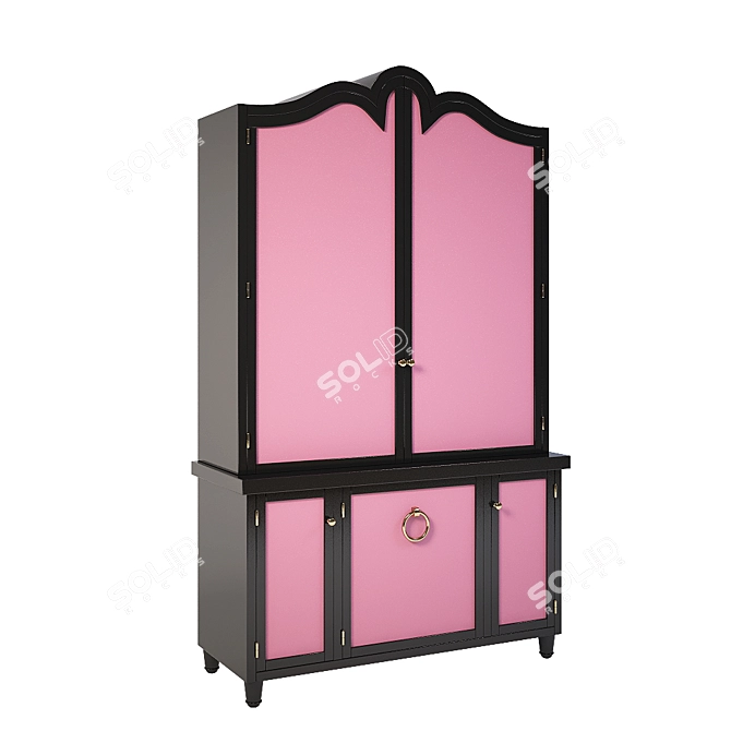 Provencal Cabinet: Timeless Elegance 3D model image 2
