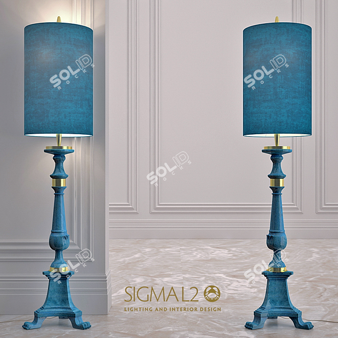 Modern Floor Lamp SIGMA L2 3D model image 1