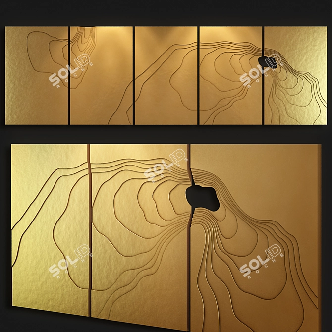 Petr Weigl Contour Panel 3D model image 1