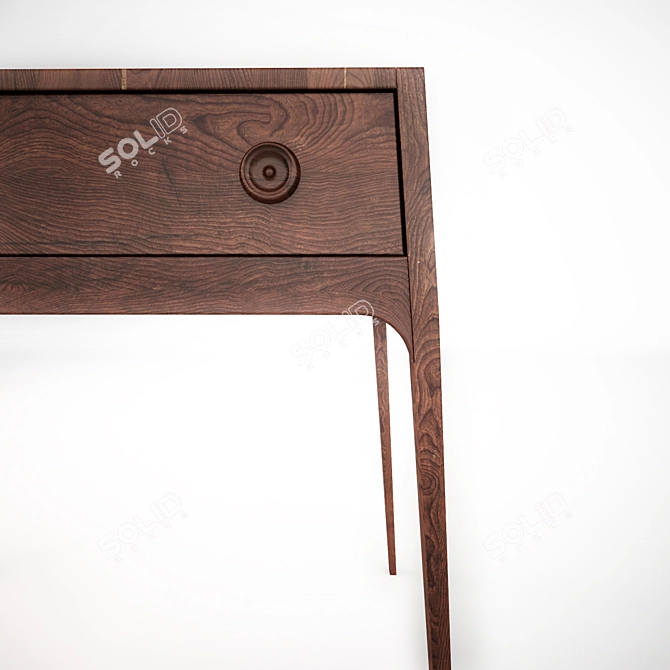 British-Inspired Night Table 3D model image 2