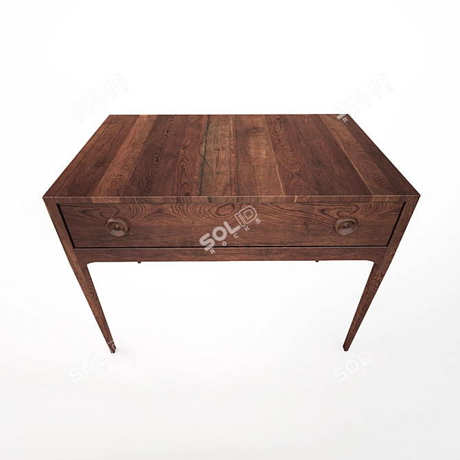 British-Inspired Night Table 3D model image 3