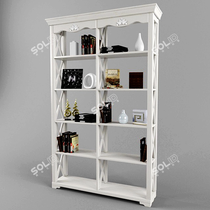 Versatile Bookcase: Stylish & Functional 3D model image 1