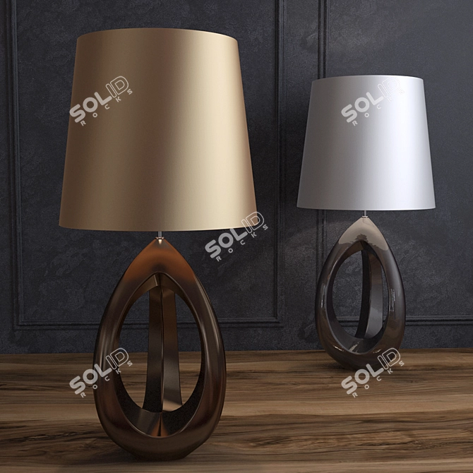 Bronze Spinnaker Table Lamp 3D model image 1