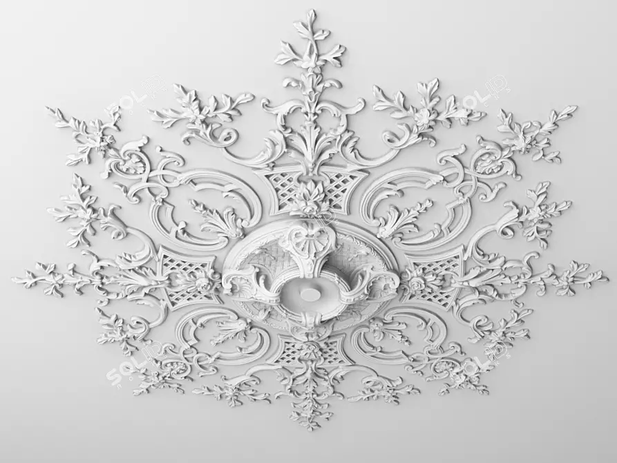 Customized Gypsum Decorations 3D model image 2