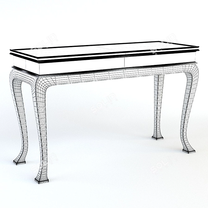 Boswell Vintage-inspired Console Table 3D model image 2