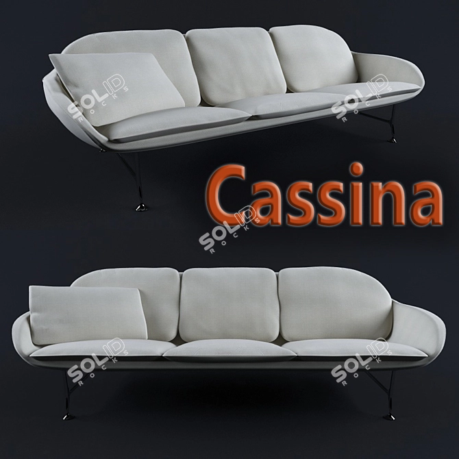 Modern Luxury Sofa Cassina 3D model image 1