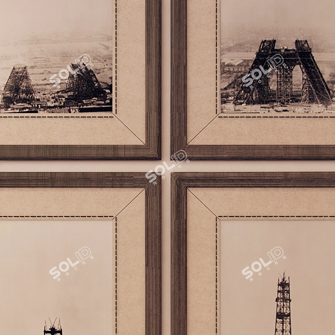 Eiffel Tower Construction Set 3D model image 2