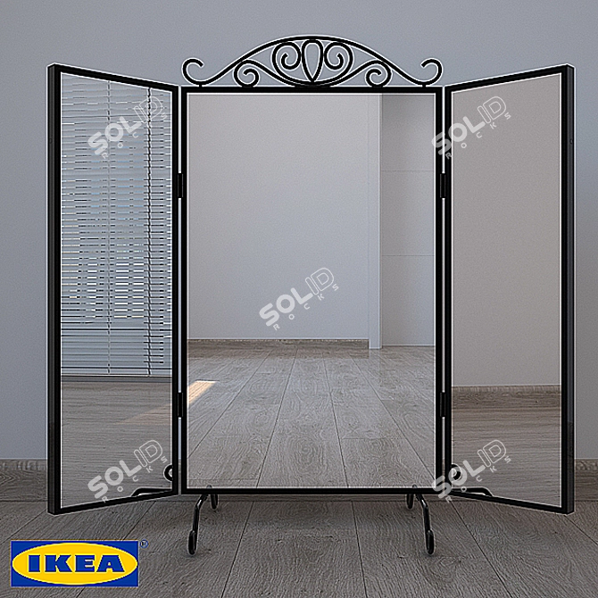 Elegant Karmsund Mirrors 3D model image 2