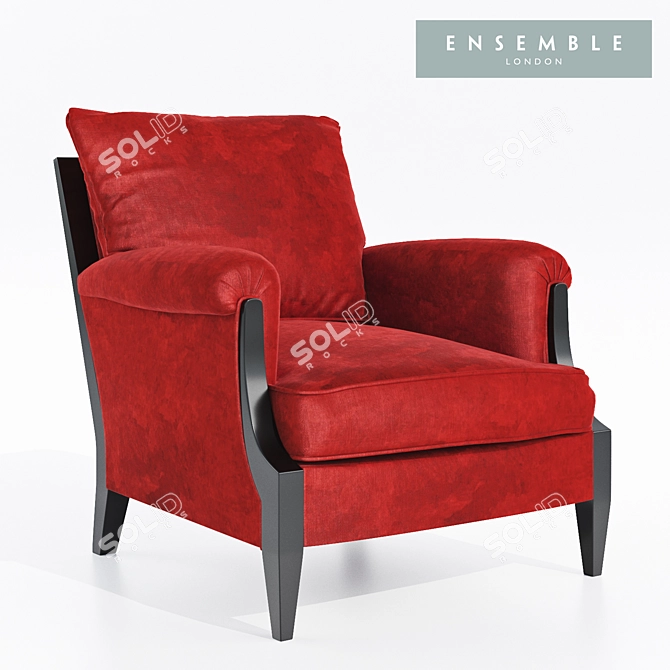 London Dormand Club Chair 3D model image 1