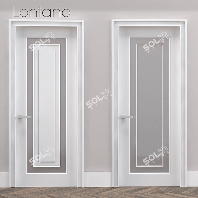 Elegant Lontano Doors by VPorte 3D model image 1