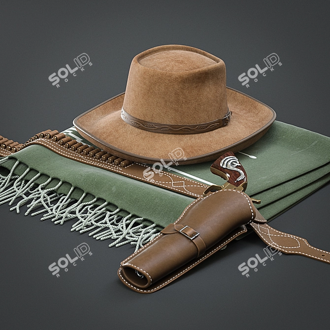 Clint Eastwood Inspired Set 3D model image 1