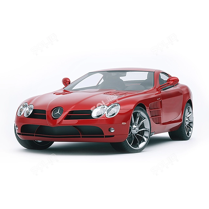 Mercedes SLR 3D Model: Exterior Excellence 3D model image 1