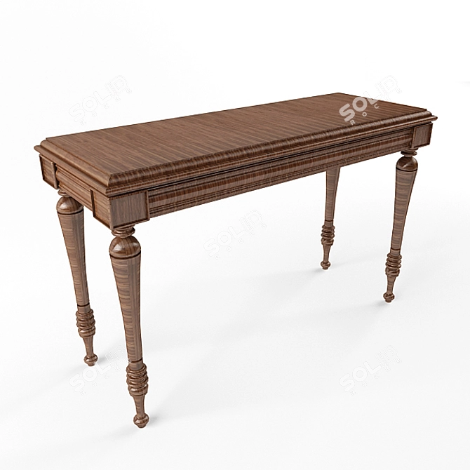 Elegant Wooden Table 3D model image 3