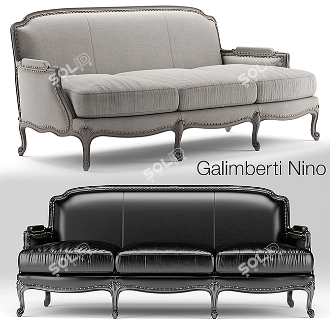 PIGRA Sofa 2900: Comfort and Style Combined 3D model image 1