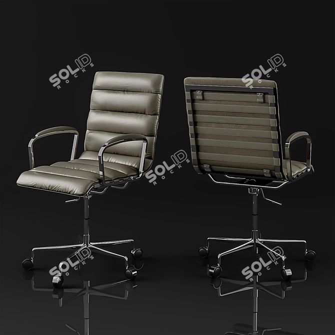 Oviedo Leather Office Chair 3D model image 1