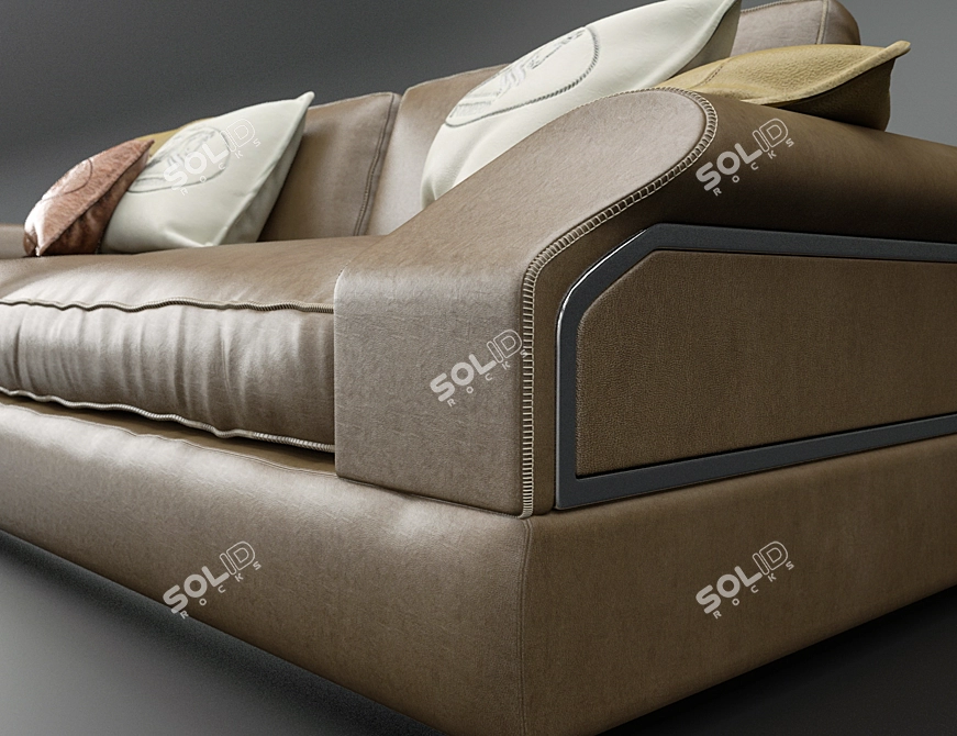 Elegant Italian Sofa: FORMERIN DANDY 236 3D model image 3
