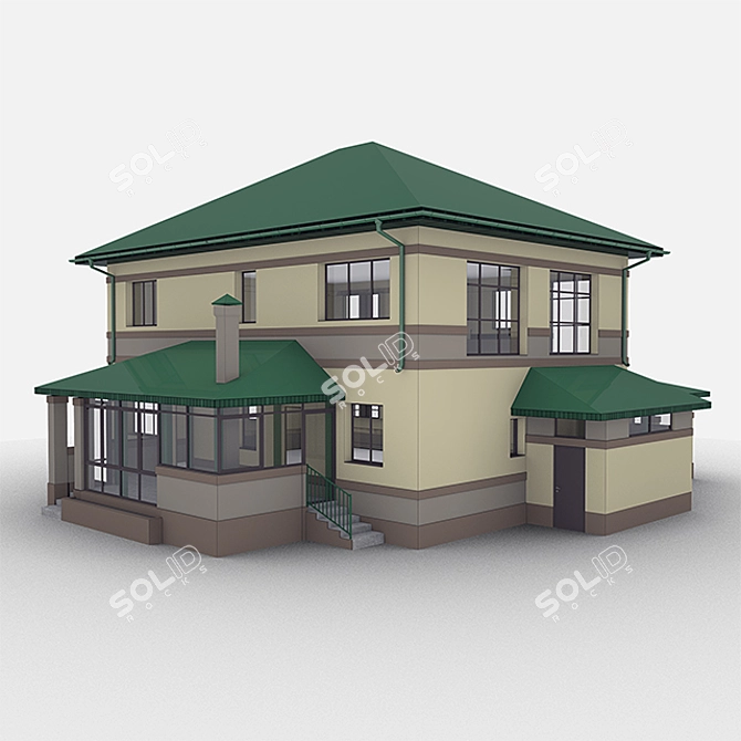 Modular House Kit 3D model image 2