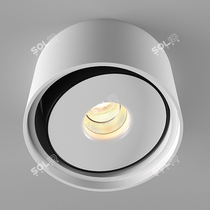 VIOKO - Aluminum Cylinder Ceiling Light 3D model image 3