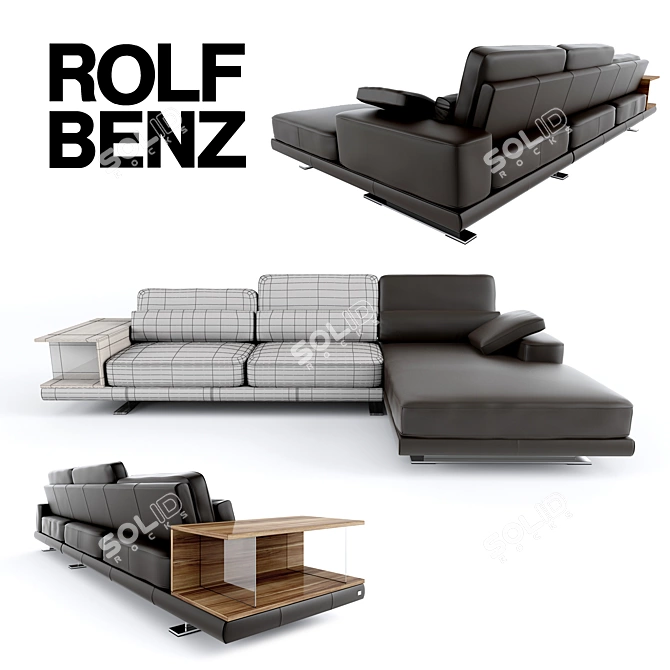 German-made Rolf Benz Vero Sofa 3D model image 2