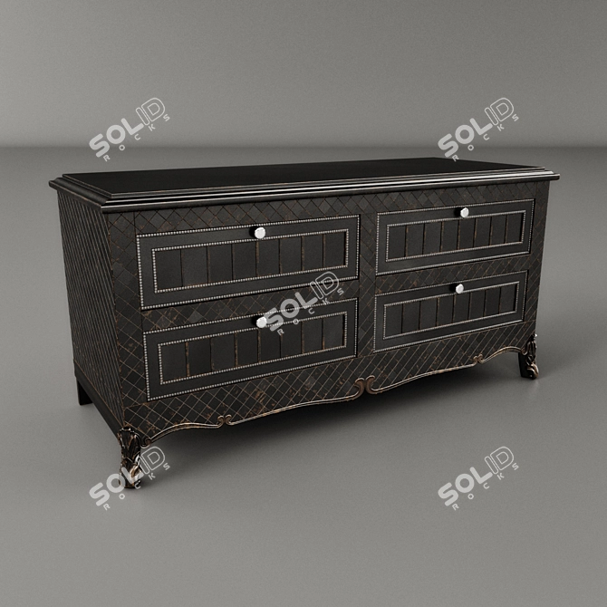 Modern Storage Solution: Chest of Drawers 3D model image 1