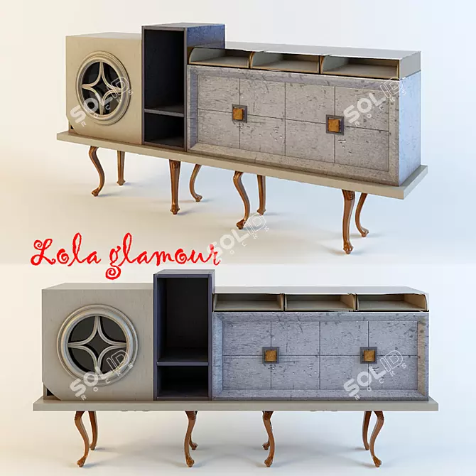 Dalí Glamour Sideboard 3D model image 1