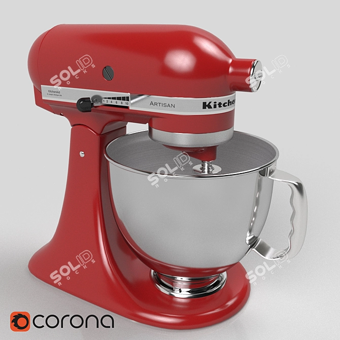 Ultimate Multi-Purpose KitchenAid Artisan 3D model image 1