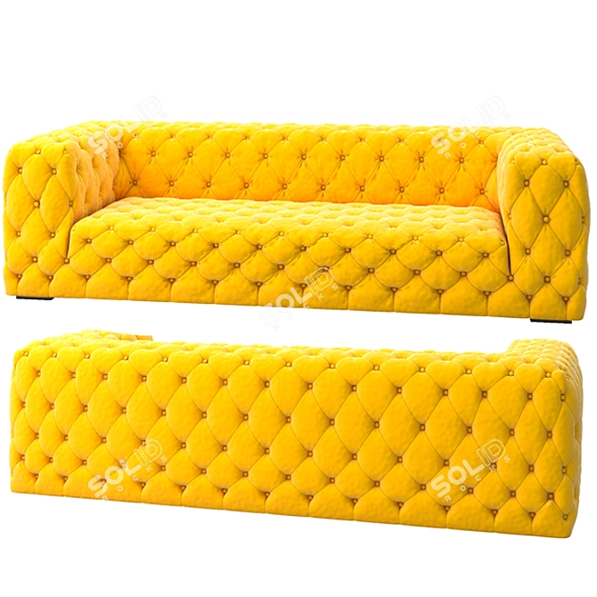 Luxury Chester Moon Sofa 3D model image 1