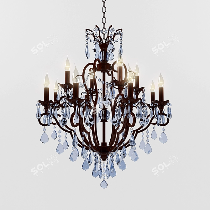 Title: Classic Chandelier by DF Lighting 3D model image 1