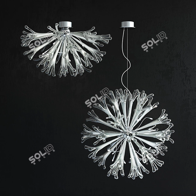 Love-inspired Chandelier Collection 3D model image 1