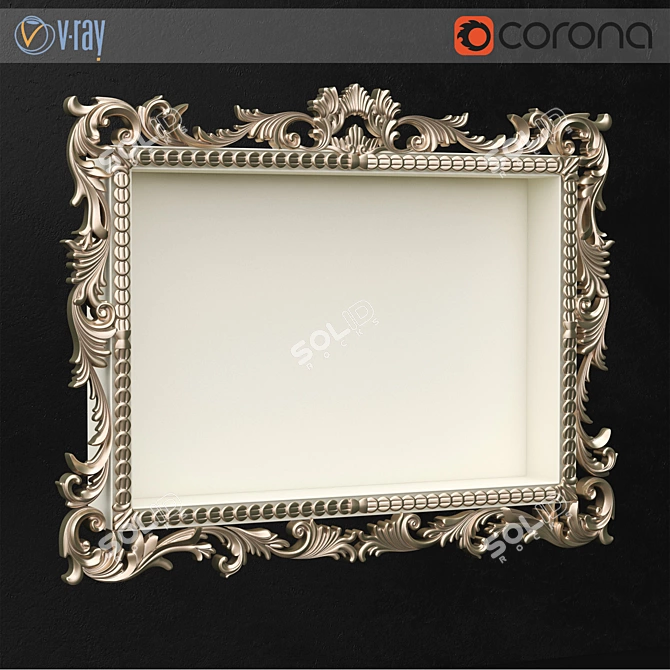 Elegant TV Frame by Pregno 3D model image 1