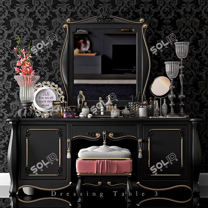 Revamped 3-Tier Vanity: Modernize Your Space 3D model image 2