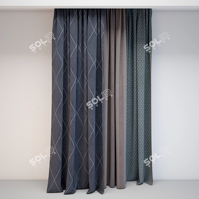 Elegant Drapery for Every Window 3D model image 1