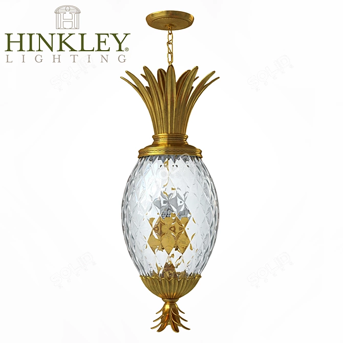 Tropical Elegance: Hinkley Plantation Pendant 3D model image 1