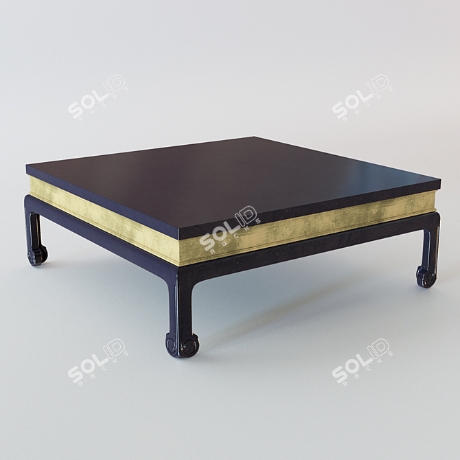 Exquisite Eastern Coffee Table 3D model image 1