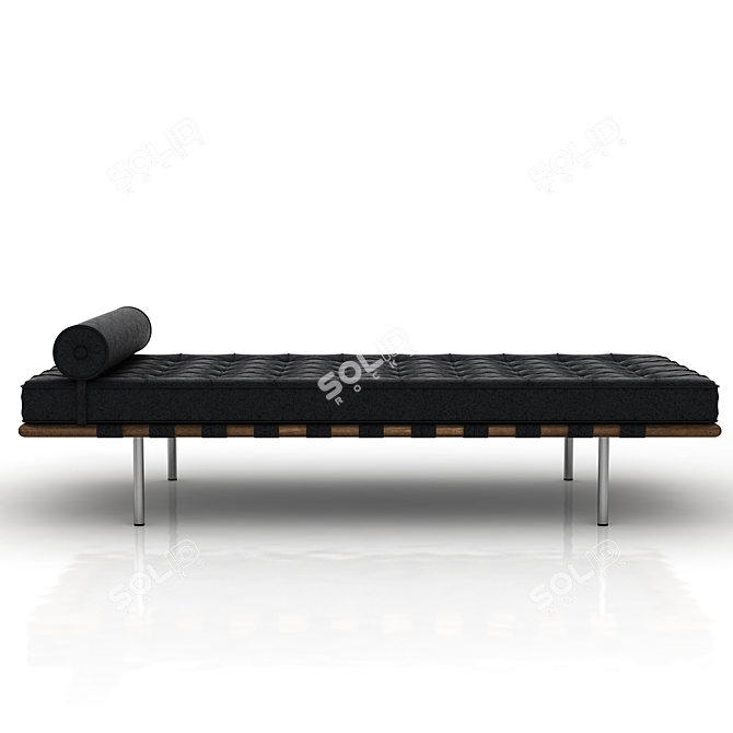 Knoll Barcelona Daybed: Modern Elegance 3D model image 1