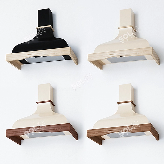 ELEYUS Solo Country 90cm Range Hood 3D model image 1