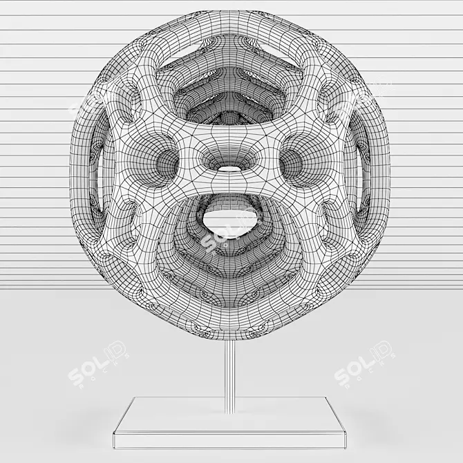 Modern Geometric Decor: Nested Dodecahedron 3D model image 2