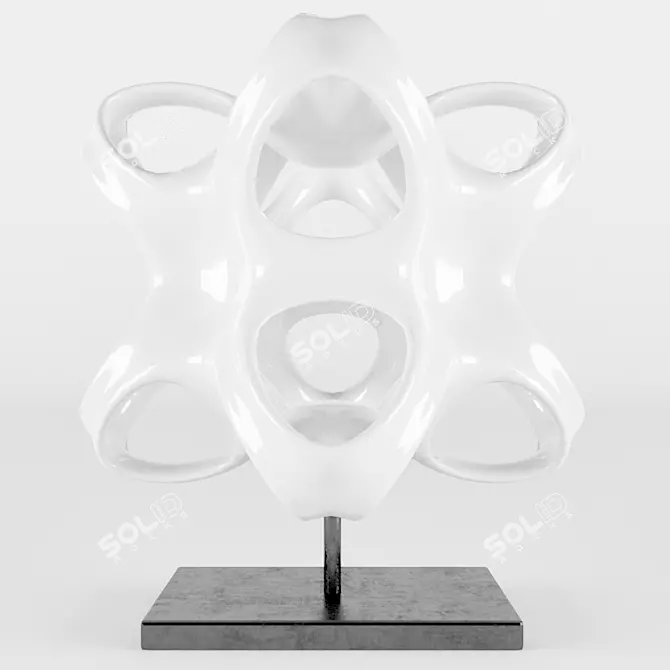 Math Octo-Star: Engaging Educational Decor 3D model image 1