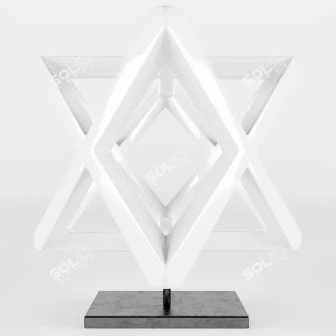 Spiritual Merkaba: Sacred Energy Beacon 3D model image 1