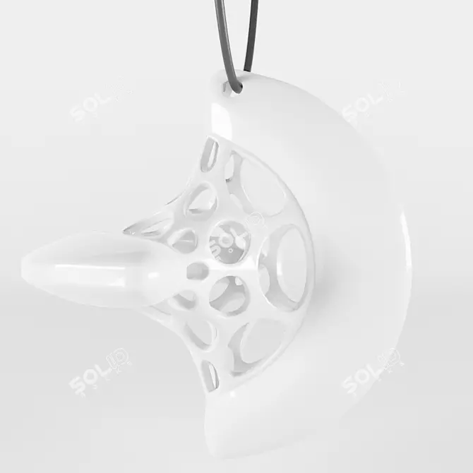 Geometric Sphericon Necklace 3D model image 1