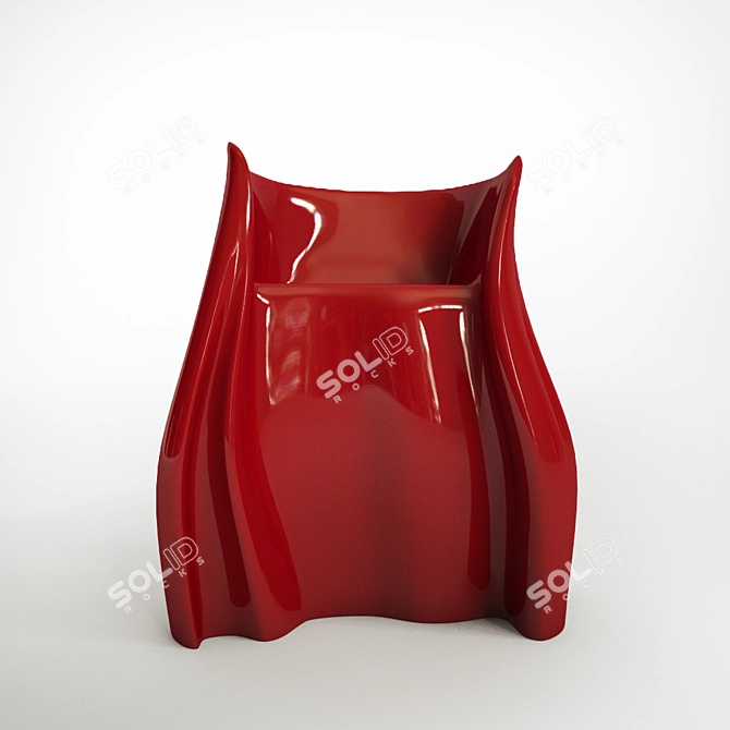 Fashion-inspired Bar Stool: The Skirt Stool 3D model image 2