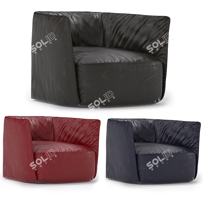 Santa Monica Armchair by Poliform 3D model image 1