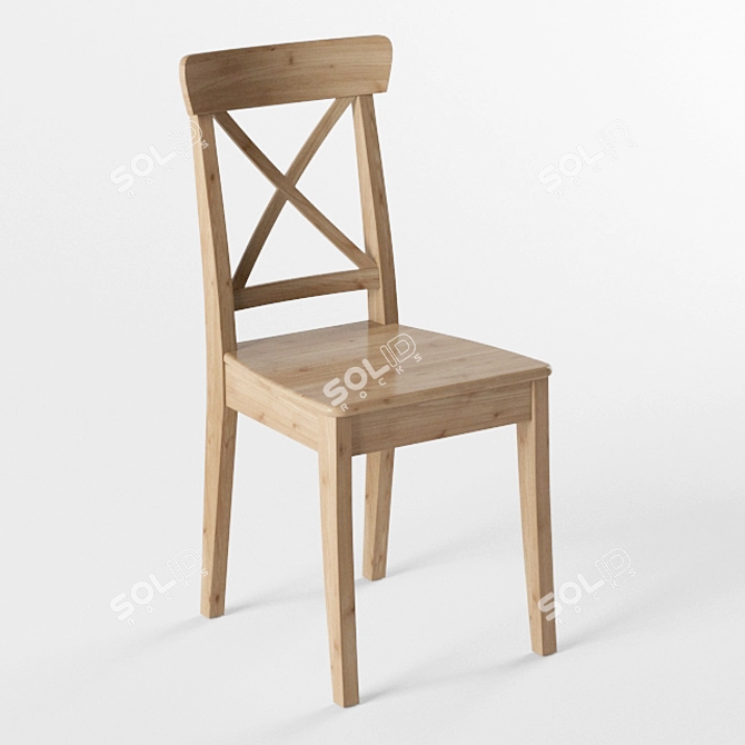 Sleek and sturdy IKEA Ingolf 3D model image 1