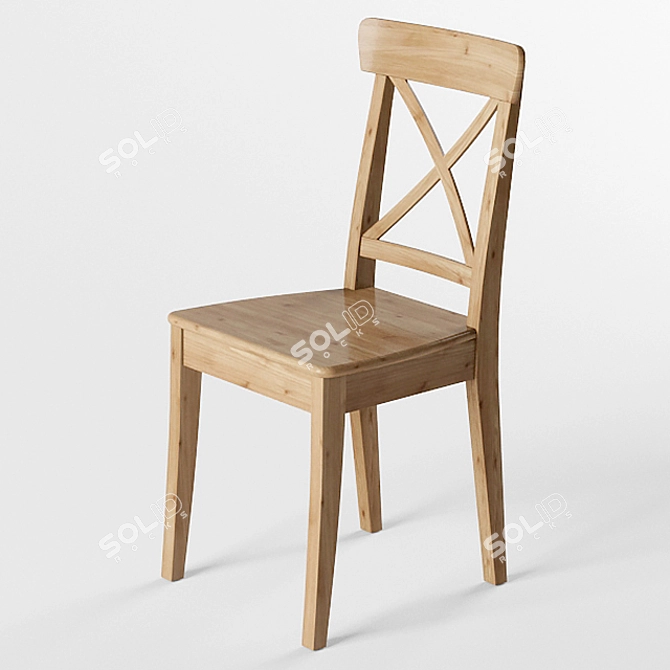 Sleek and sturdy IKEA Ingolf 3D model image 2